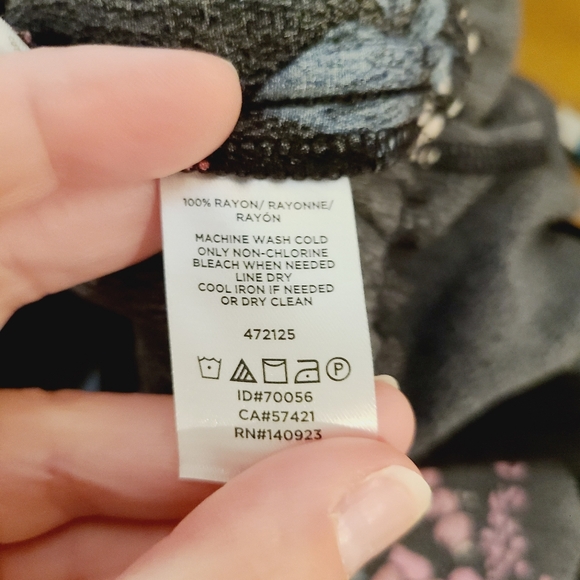 Loft Black Floral wide Leg Jumpsuit - Picture 10 of 10